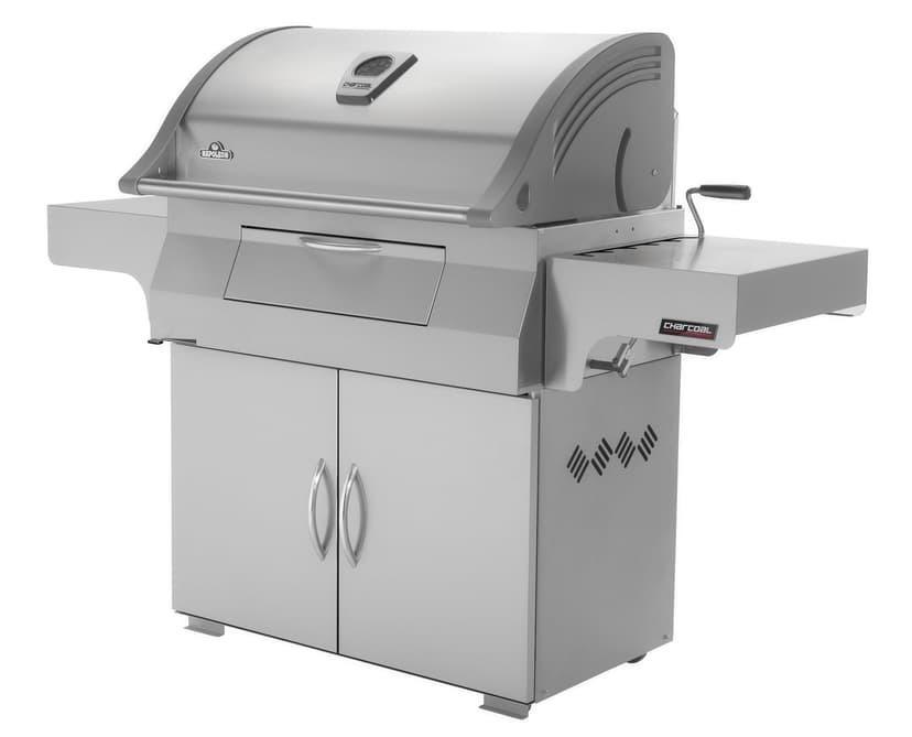 Napoleon PRO605CSS Professional Full Size Cart Model Stainless Steel Charcoal BBQ Grill