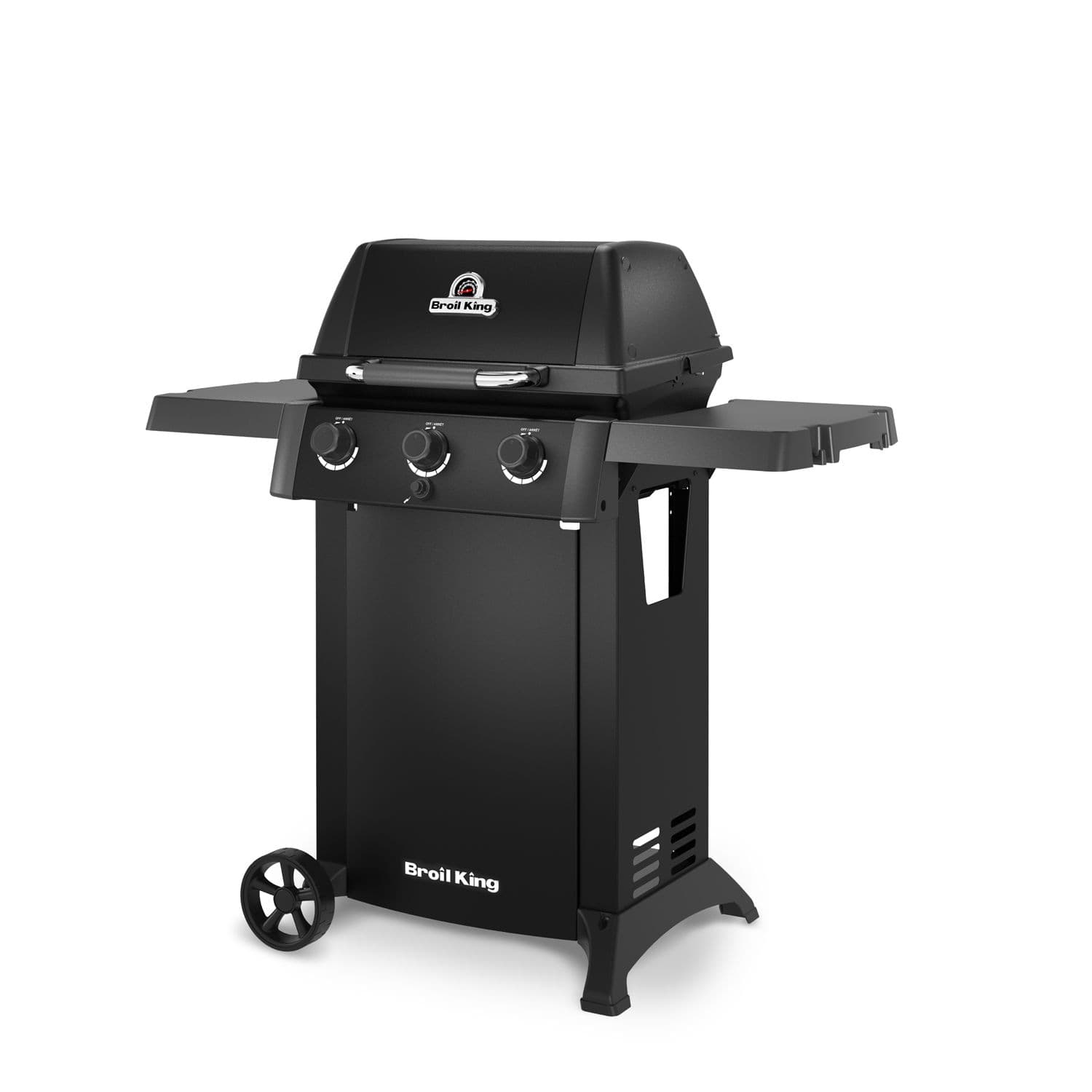Broil King Gem 310 Shadow 3-Burner Propane Gas BBQ, Black