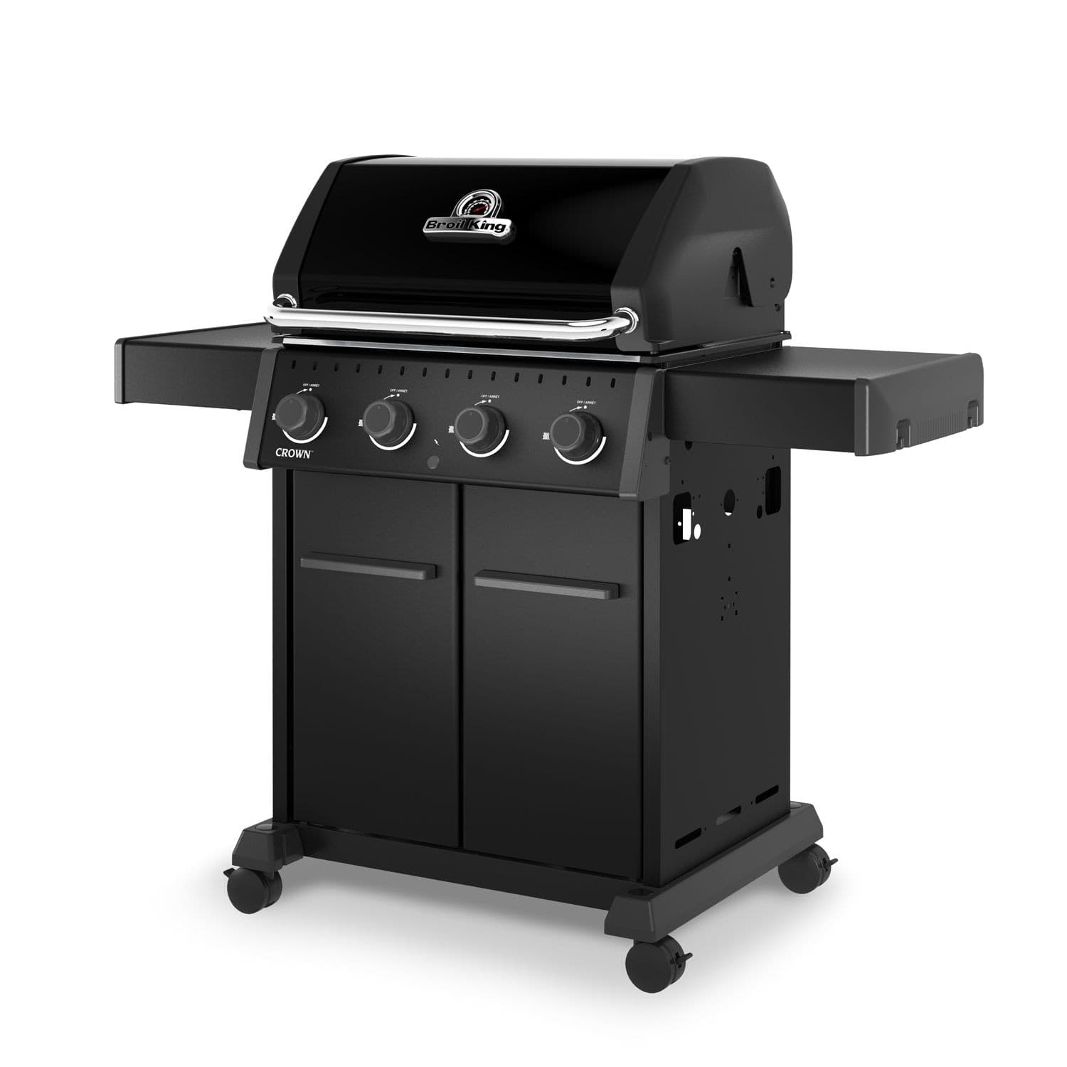 Broil King Crown 420 Shadow 4-Burner Propane Gas BBQ, Black