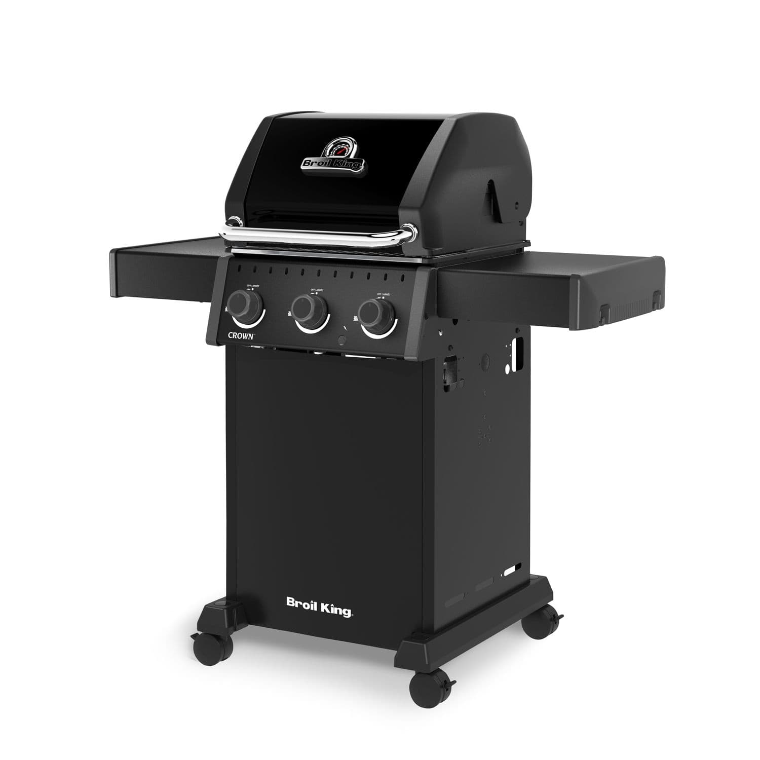 Broil King Crown 310 Shadow 3-Burner Propane Gas BBQ, Black