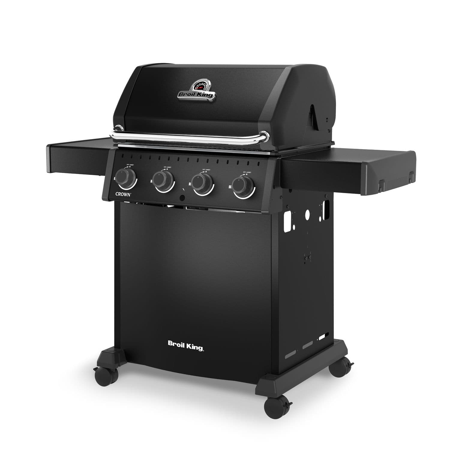 Broil King Crown 410 Shadow 4-Burner Propane Gas BBQ, Black