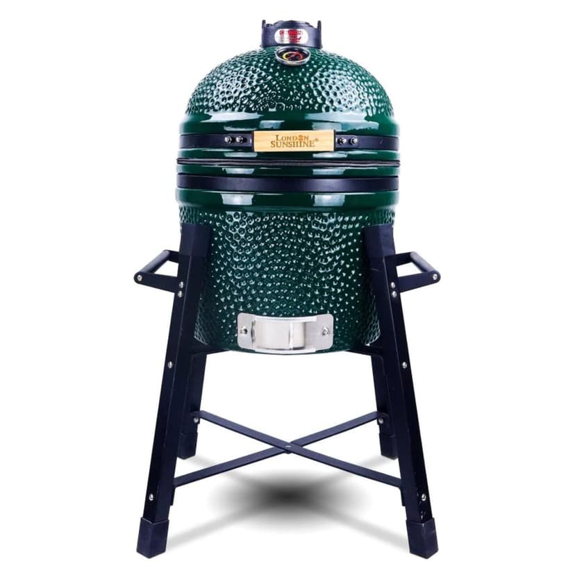 London Sunshine Junior Series Green Kamado with Stand, 15.4-in