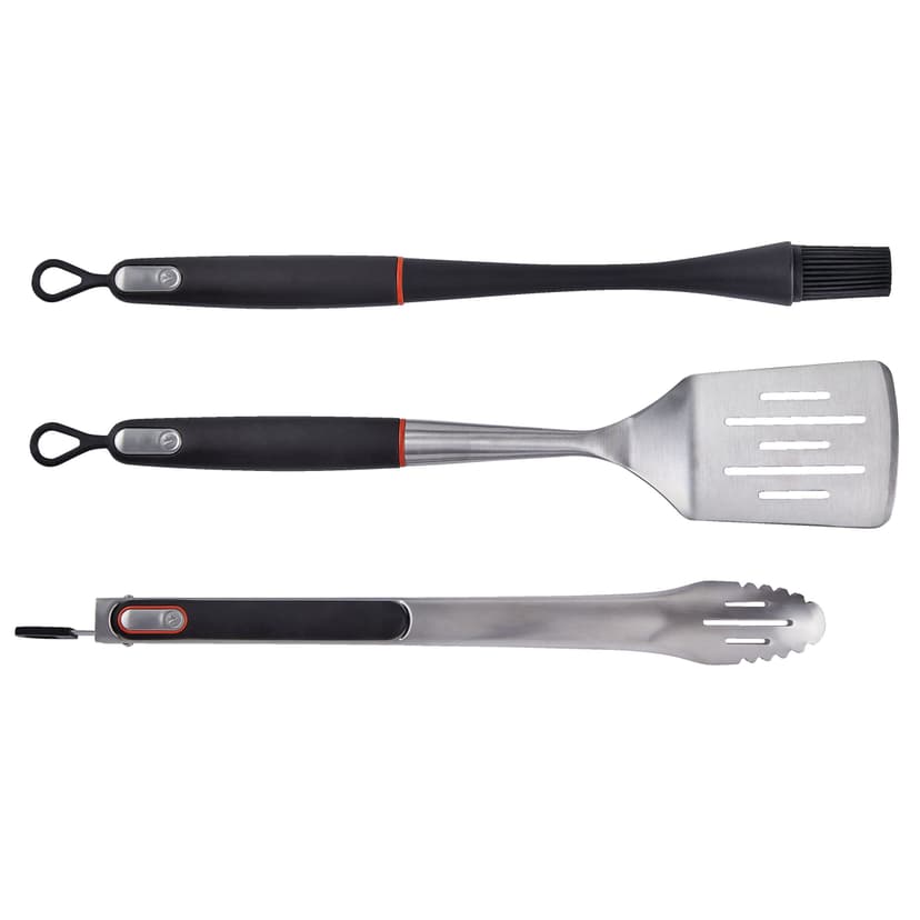 Vida by PADERNO Outdoor BBQ Grill/Griddle Tool Set, 3-pc
