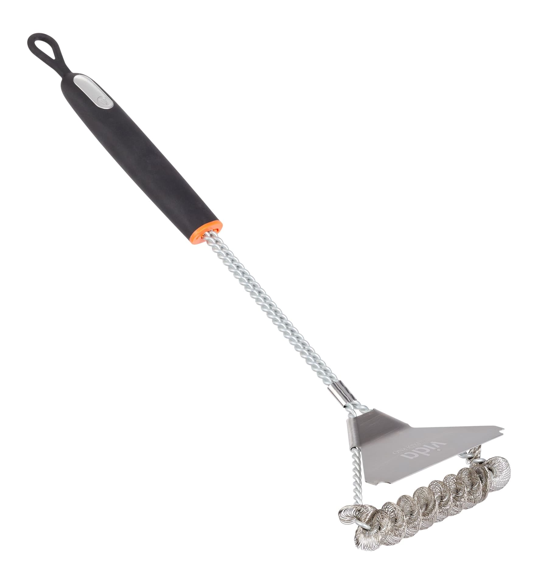 Vida by PADERNO Coil Grills Brush with Metal Scraper