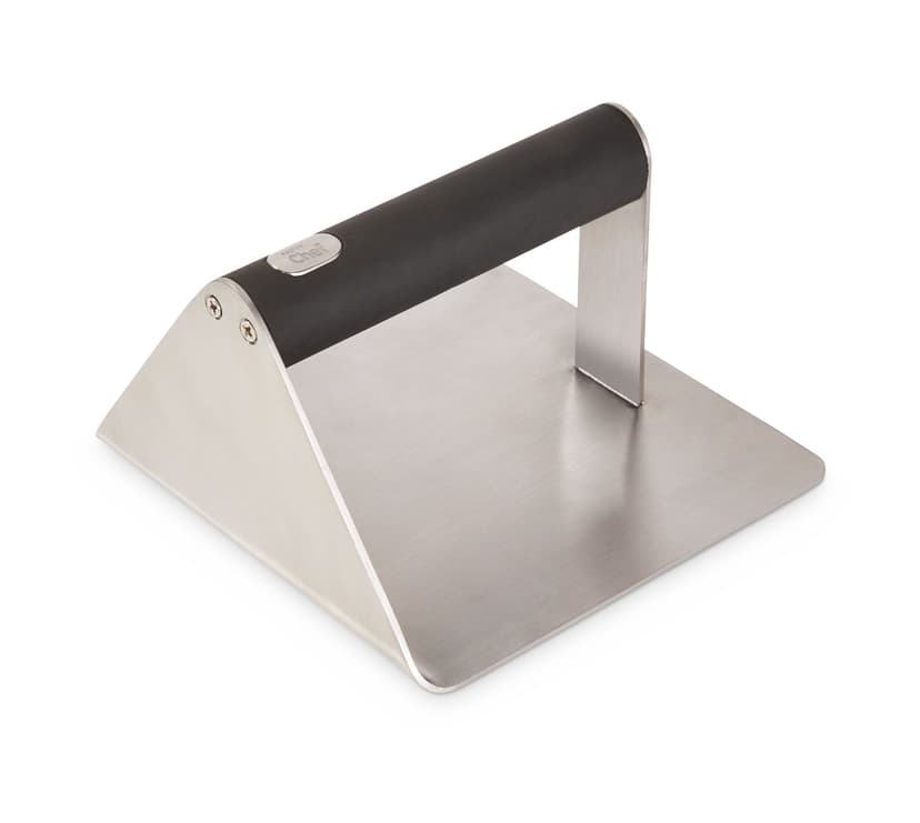 MASTER Chef Square Stainless Steel Griddle Burger Press with Soft Touch Handle, 5.5-in