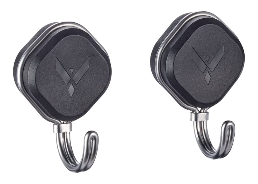 Vermont Castings Stainless Steel Magnetic BBQ Grill Hook Set, Black, 2-pk
