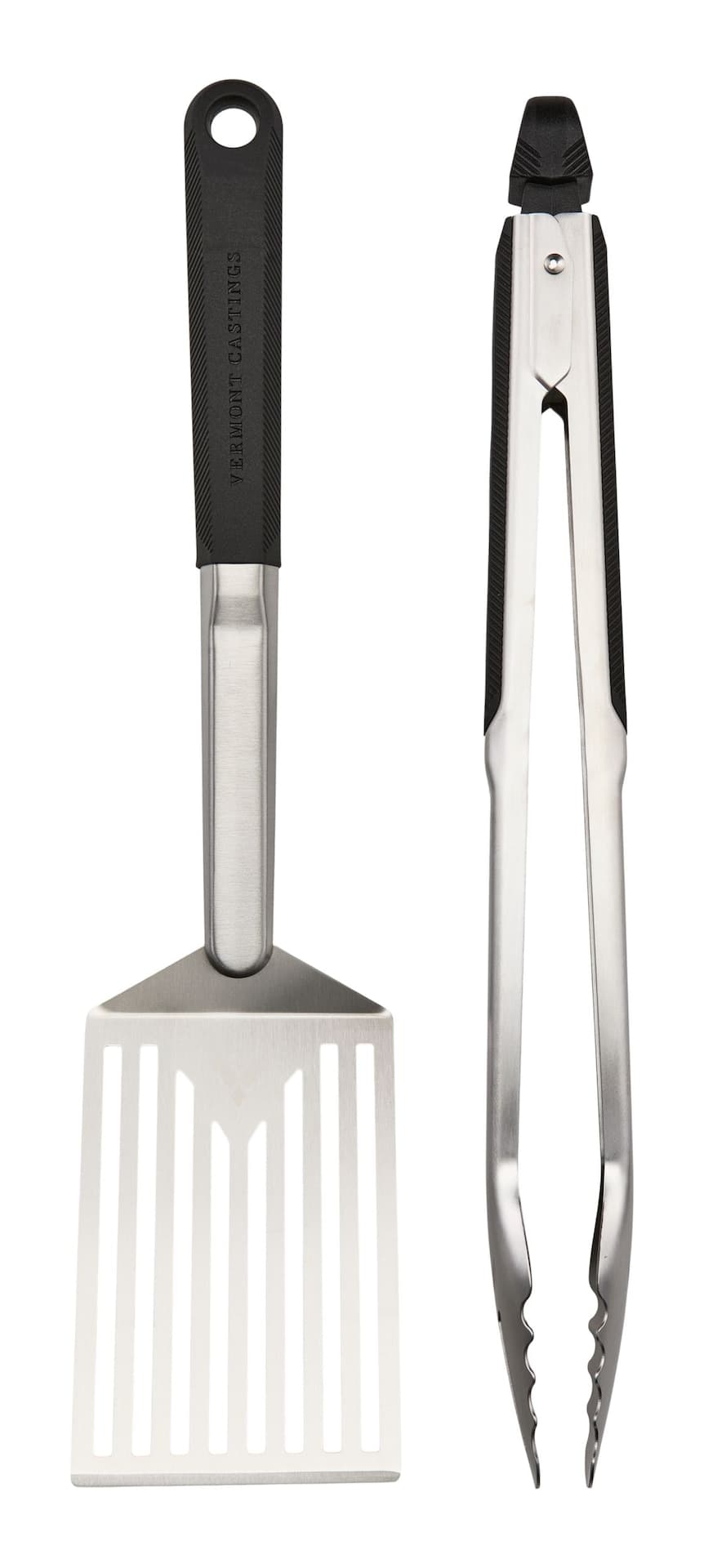 Vermont Castings Stainless Steel BBQ Grill Tool Set with Ergonomic Grip, 2-pc