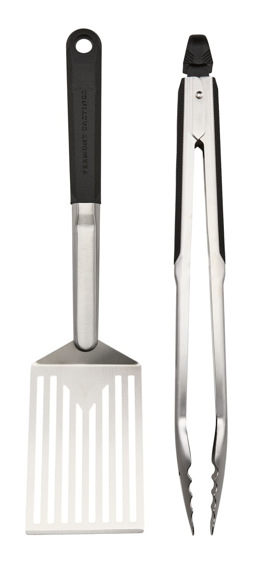 Vermont Castings Stainless Steel BBQ Grill Tool Set with Ergonomic Grip, 2-pc