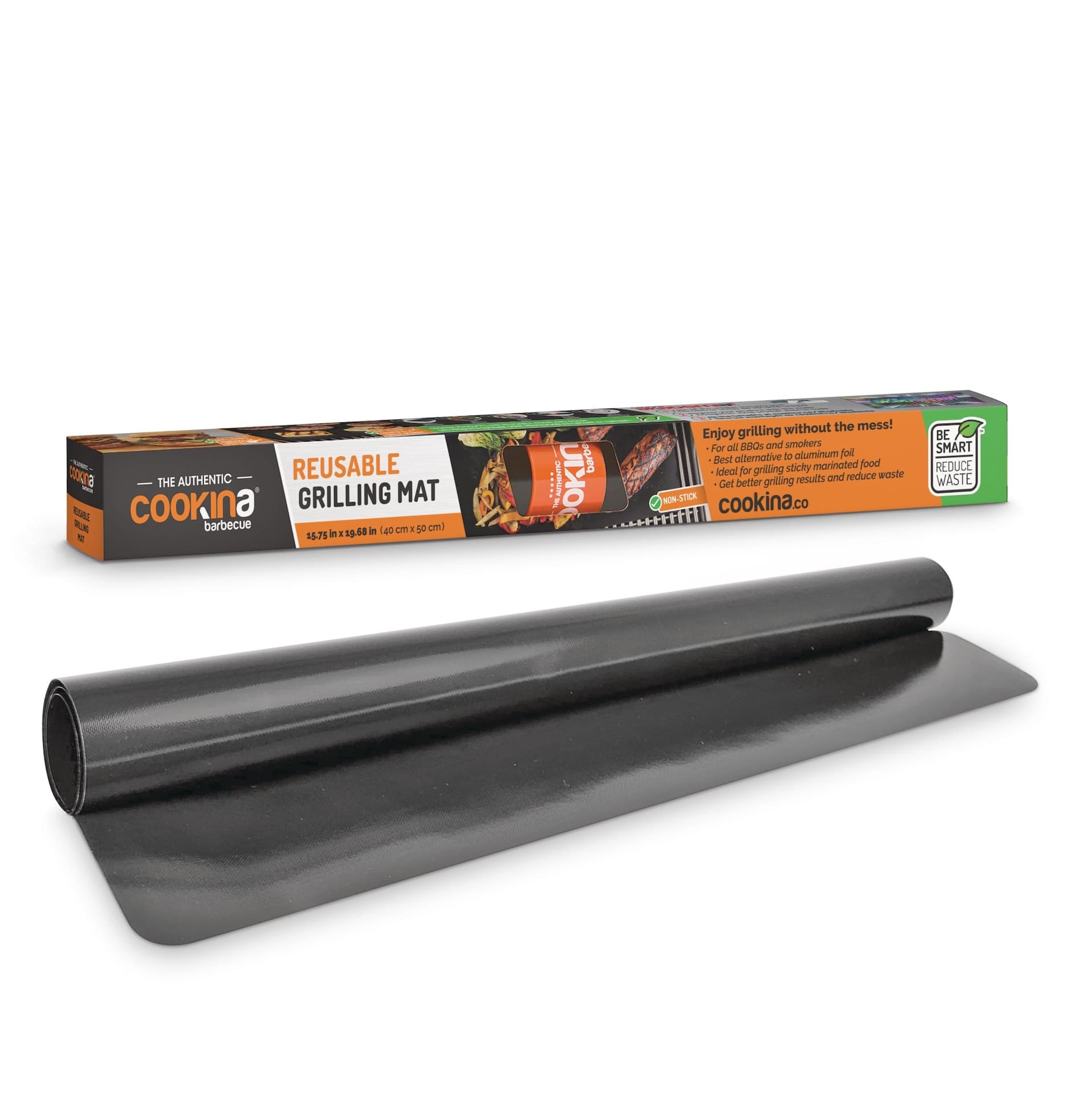 COOKINA Rectangular Shaped Reusable Non-Stick Grill/Grilling Mat for All BBQs & Smokers
