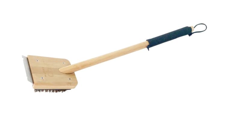 Master Chef Smart Certified™ Outdoor BBQ Hardwood Grill Brush with Palmyra Bristle