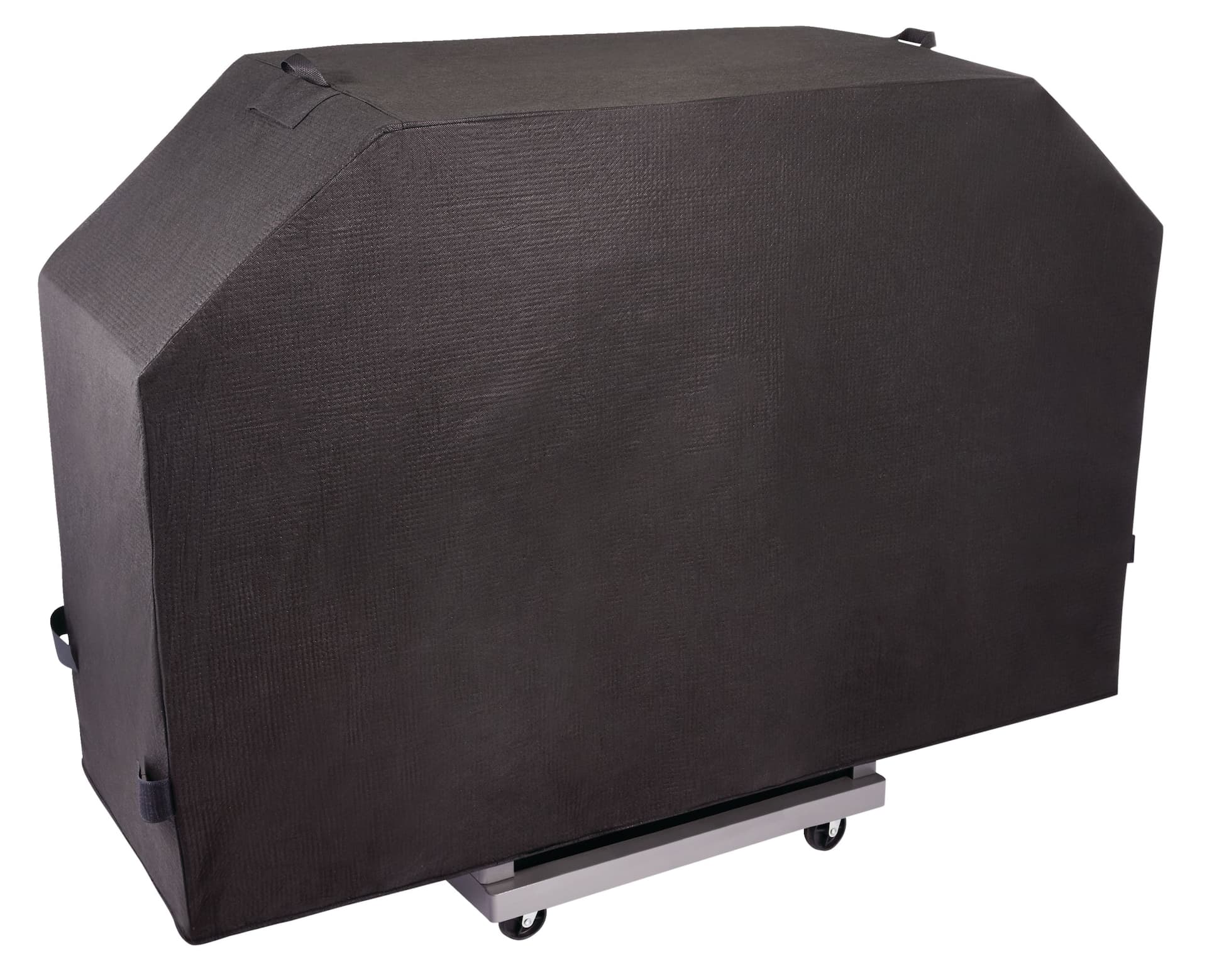 Universal Waterproof BBQ Grill Cover with Velcro Strap, Large, Black