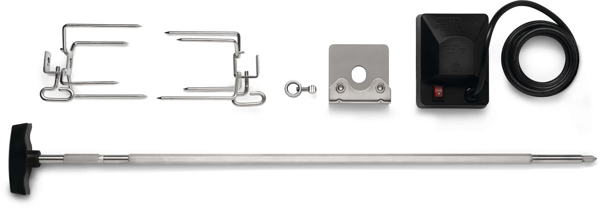 Napoleon Stainless Steel Heavy Duty Rotisserie Kit for Rebel & Freestyle Gas Barbecue Grill, 15-lb