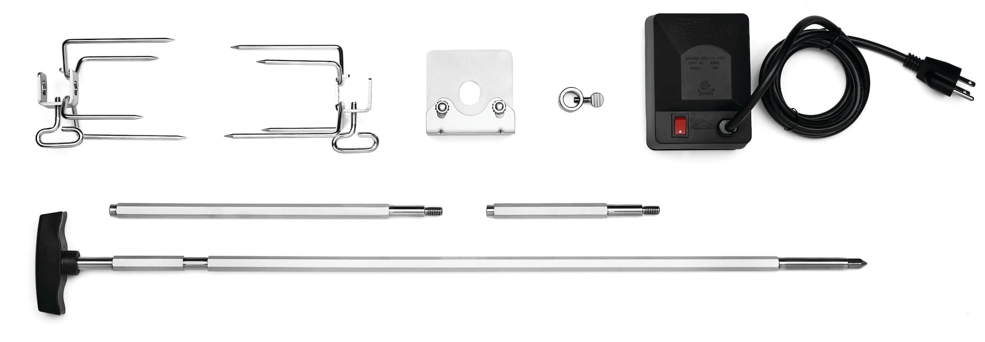 Napoleon Stainless Steel Heavy Duty Rotisserie Kit for 22-in Charcoal BBQ Grills