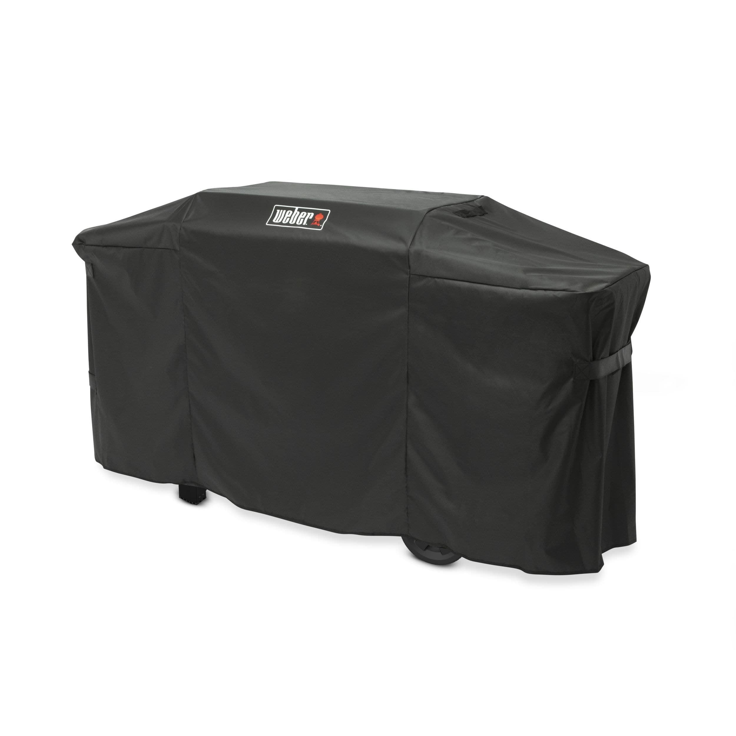 Weber Premium Weather-Resistant Fabric Outdoor Grill/Griddle Cover with Straps, 28-in