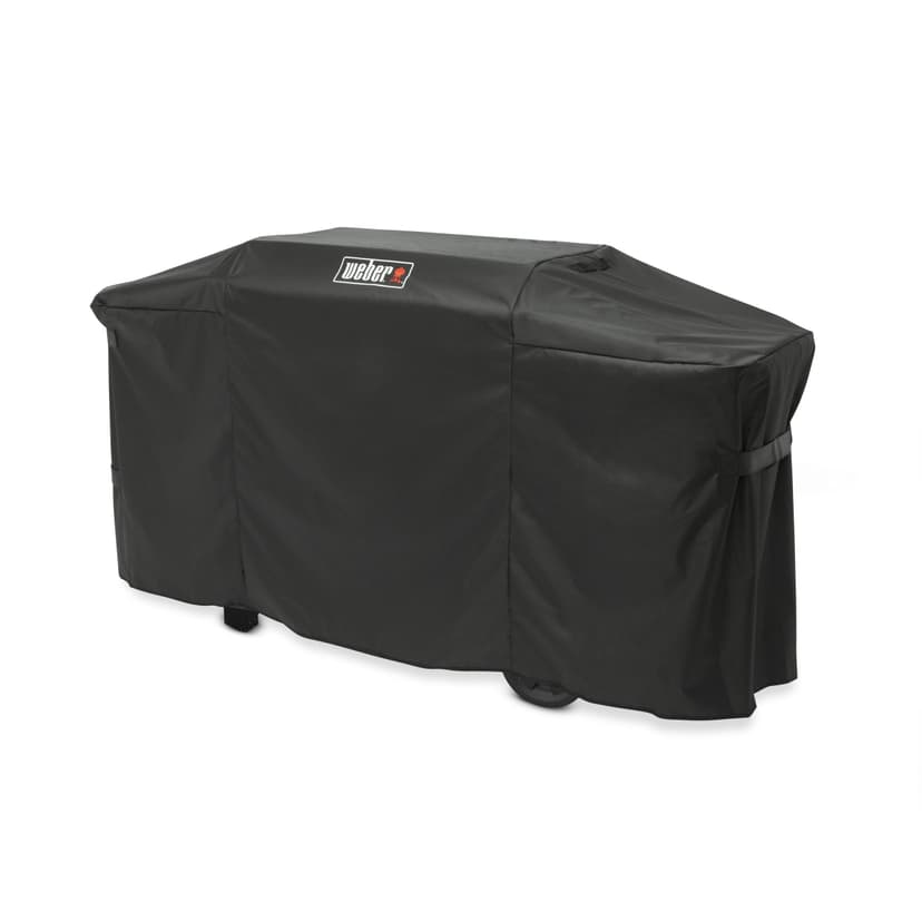 Weber Premium Weather-Resistant Fabric Outdoor Grill/Griddle Cover with Straps, 28-in