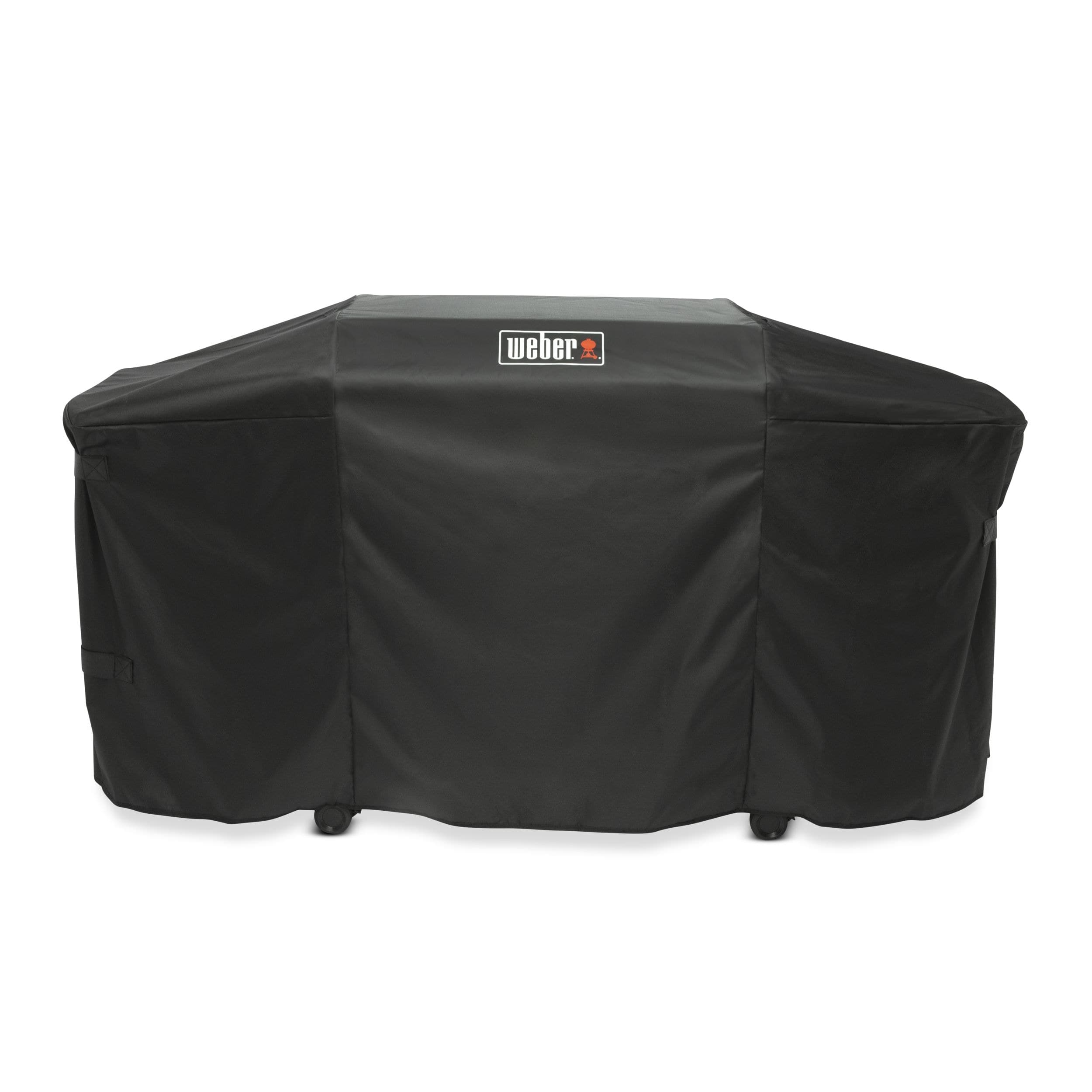 Weber Premium Weather-Resistant Fabric Outdoor Grill/Griddle Cover with Straps, 30-in