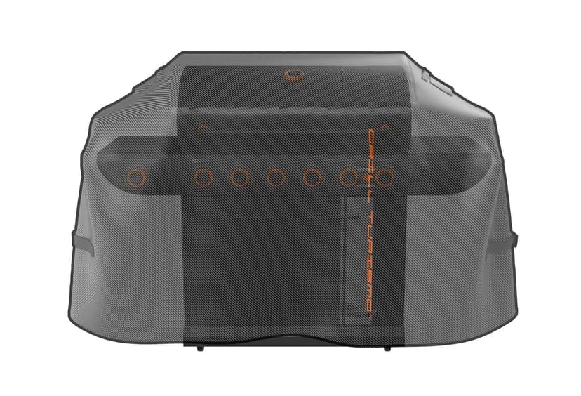 MASTER Chef Grill Turismo XL BBQ Grill Cover, Fade/Crack-Resistant, Black