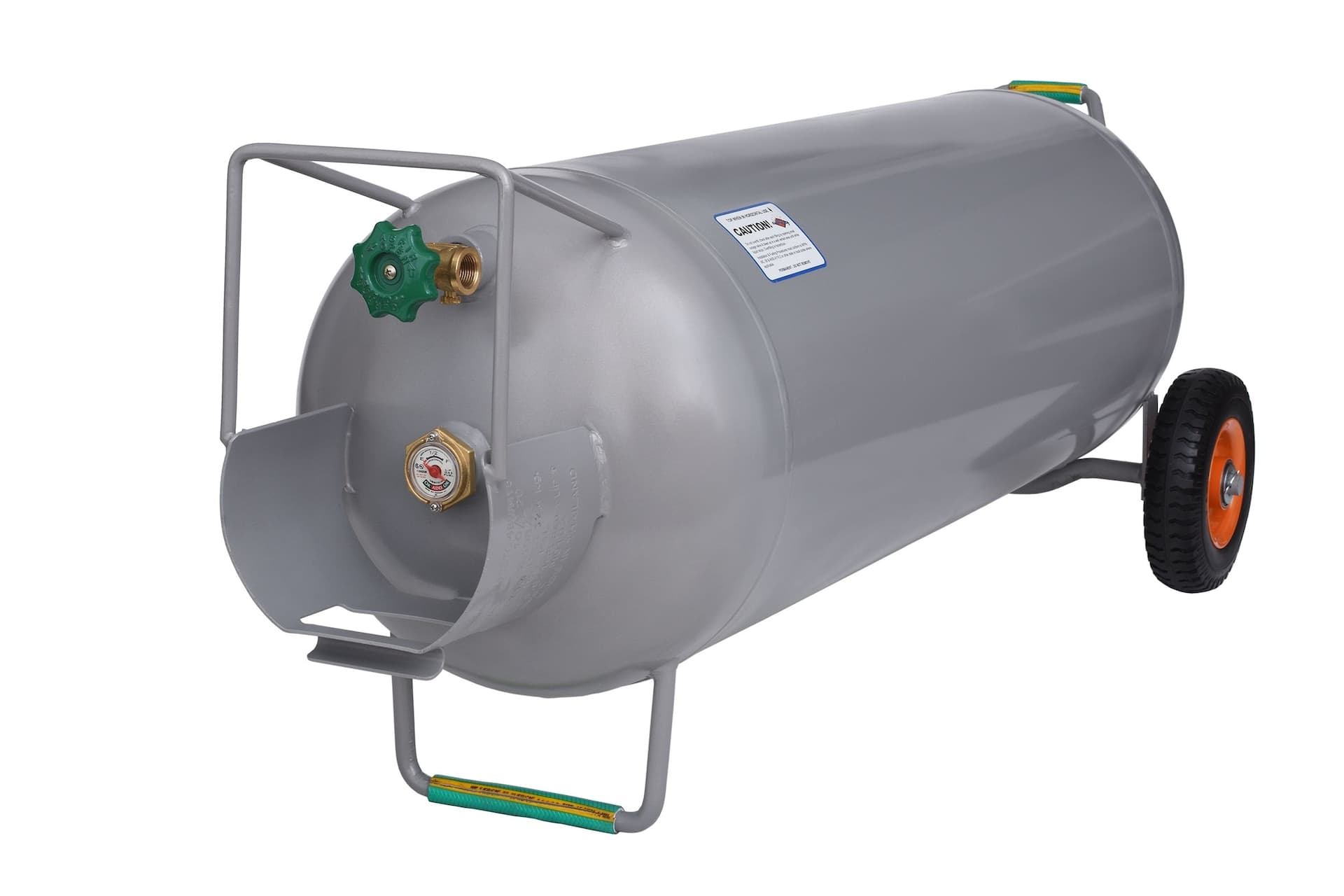 Flame King Propane LP Gas Tank with Cart, 100-lb