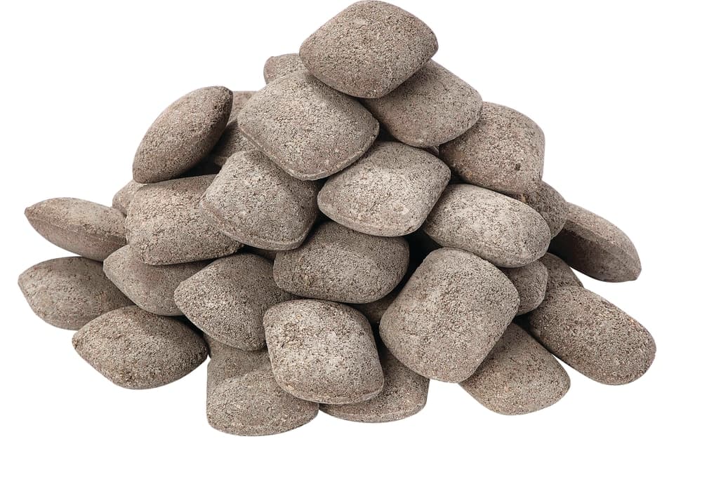 MASTER Chef Self-Cleaning Ceramic Briquettes for BBQ Grill, Heats Evenly, 8.8-lb