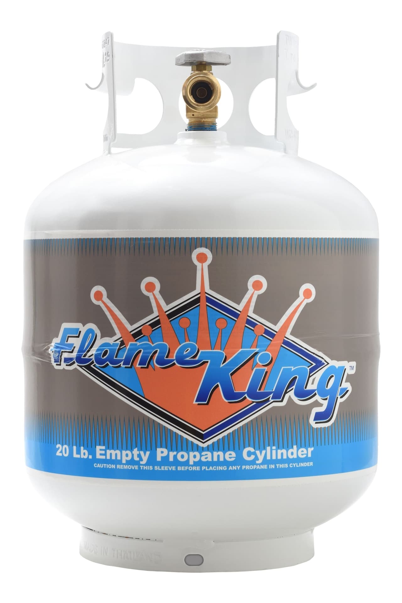 Flame King Empty OPD Propane Gas BBQ Cylinder Tank for POL & QCC1 Models, 20-lb
