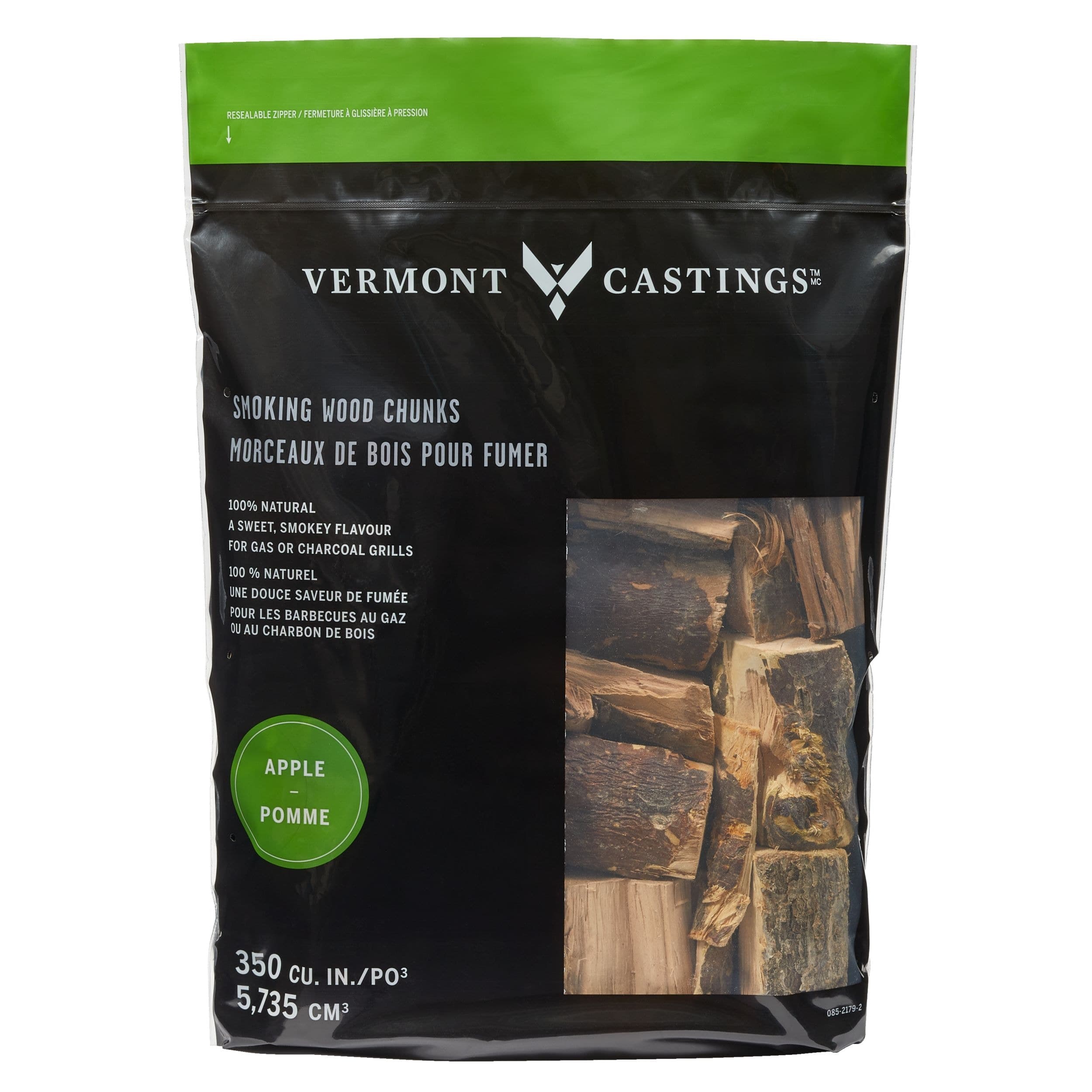 Vermont Castings Apple Flavoured 100% Natural Smoking Wood Chunks, 4-lb