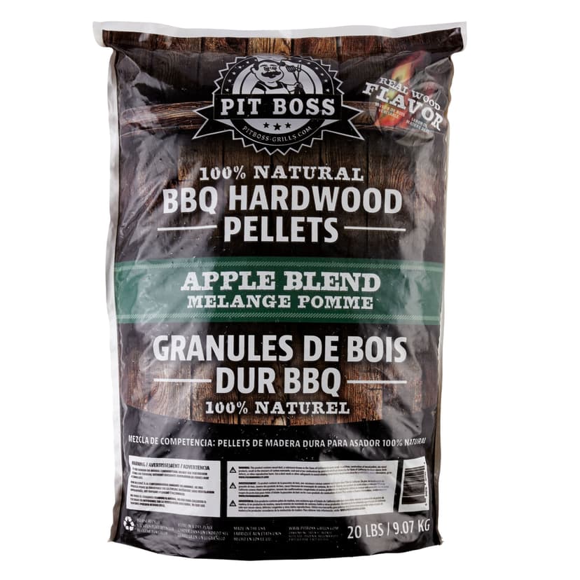 Pit Boss Apple Blend 100% Natural BBQ Hardwood Smoking Pellets, 20-lb