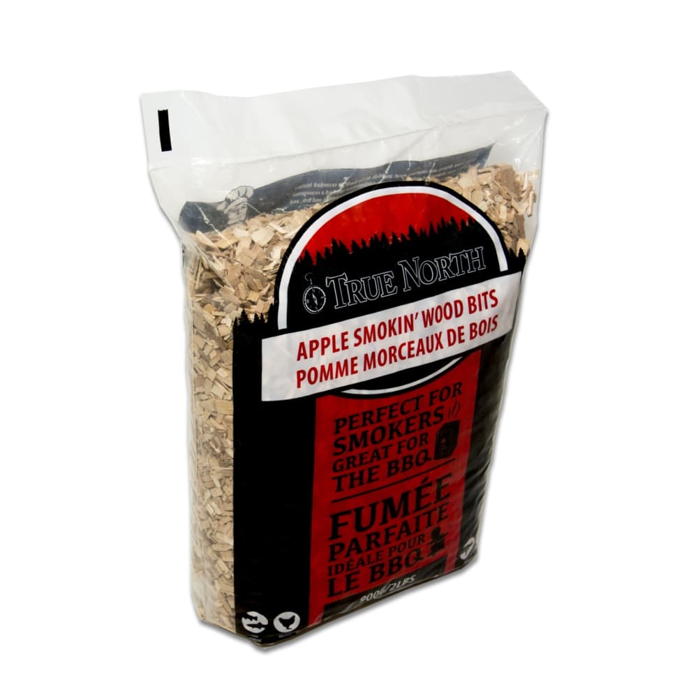 True North Apple Smokin' 100% Natural Smoking Wood Chips for BBQ and Smoker, 2-lb
