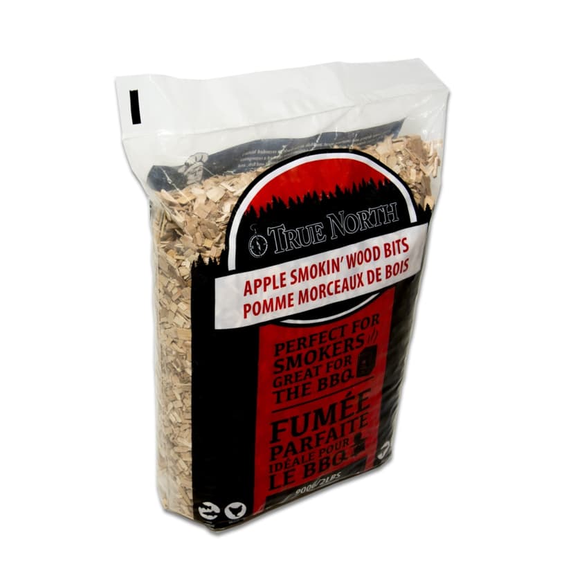 True North Apple Smokin' 100% Natural Smoking Wood Chips for BBQ and Smoker, 2-lb