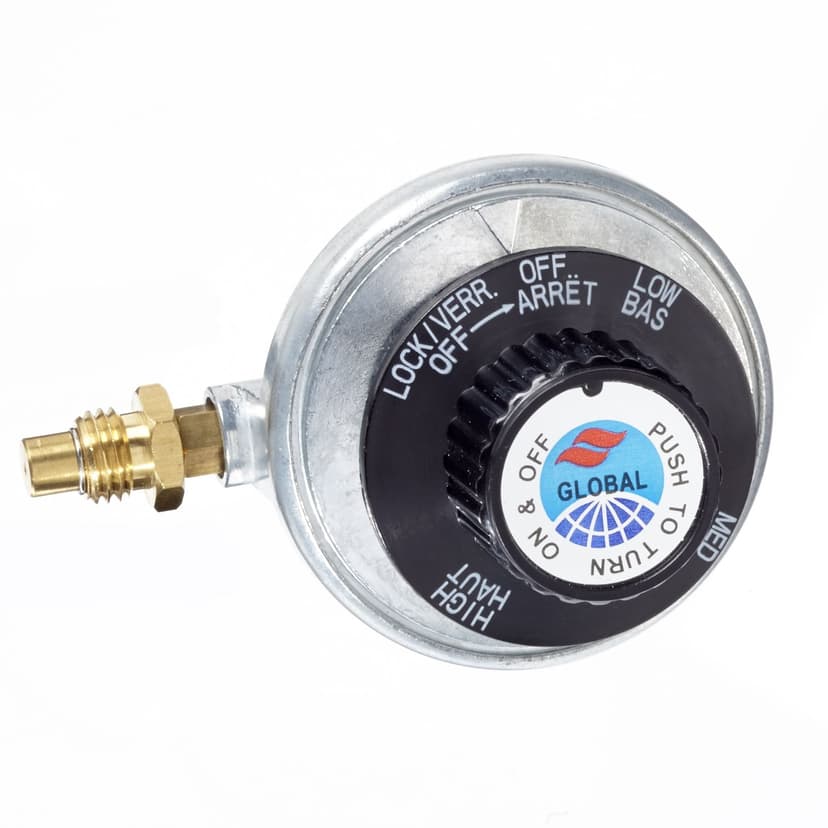 MASTER Chef Universal Fit Table Top Gas BBQ Regulator/Grill Replacement Regulator for 1-lb Propane Cylinder