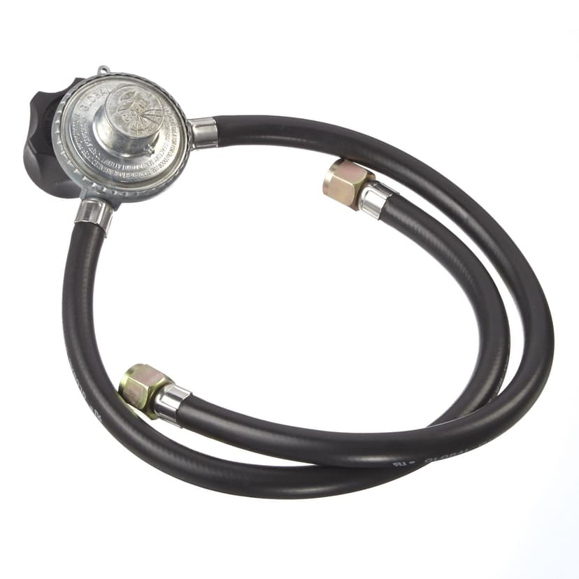 MASTER Chef Universal Fit Propane BBQ Hose & Regulator for BBQ Gas Valve/Side Burner