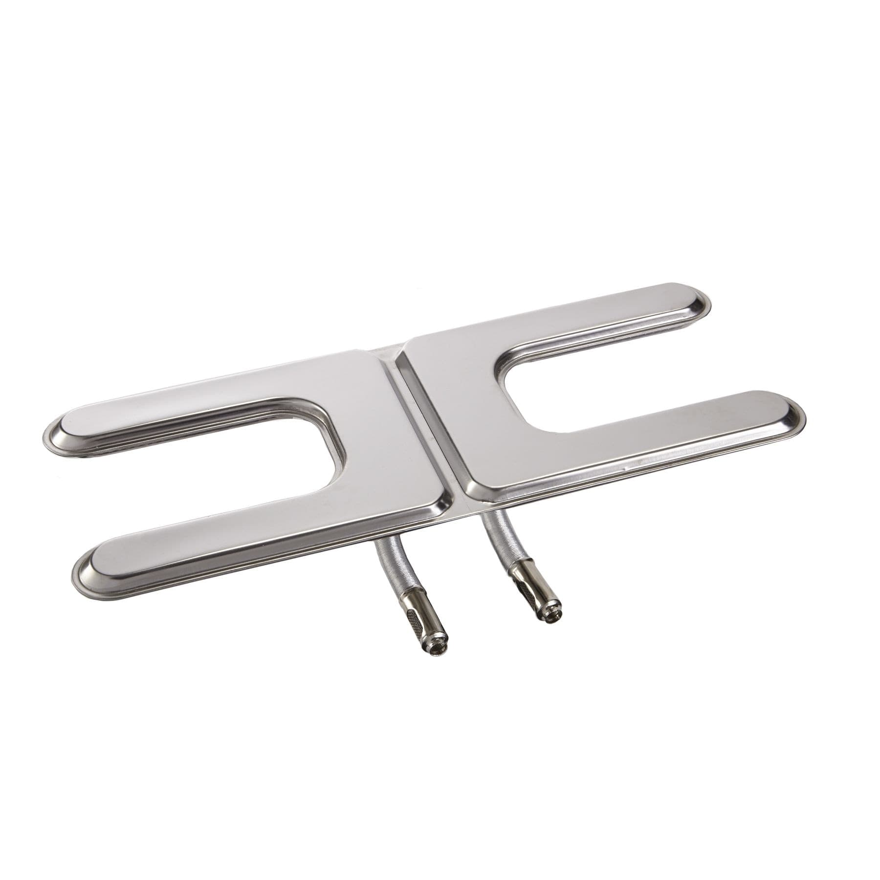 MASTER Chef Universal Fit Stainless Steel BBQ H Burner Replacement, Large, 19.7 x 8-in
