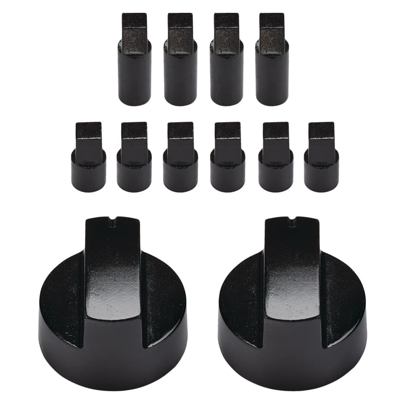 MASTER Chef Universal Fit Barbecue Knob Set with 2 Knobs & 10 Inserts