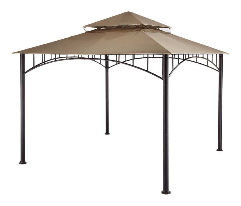 CANVAS Fabric Outdoor/Patio Gazebo Canopy for Havana Gazebo, 128x128x37-in, Brown