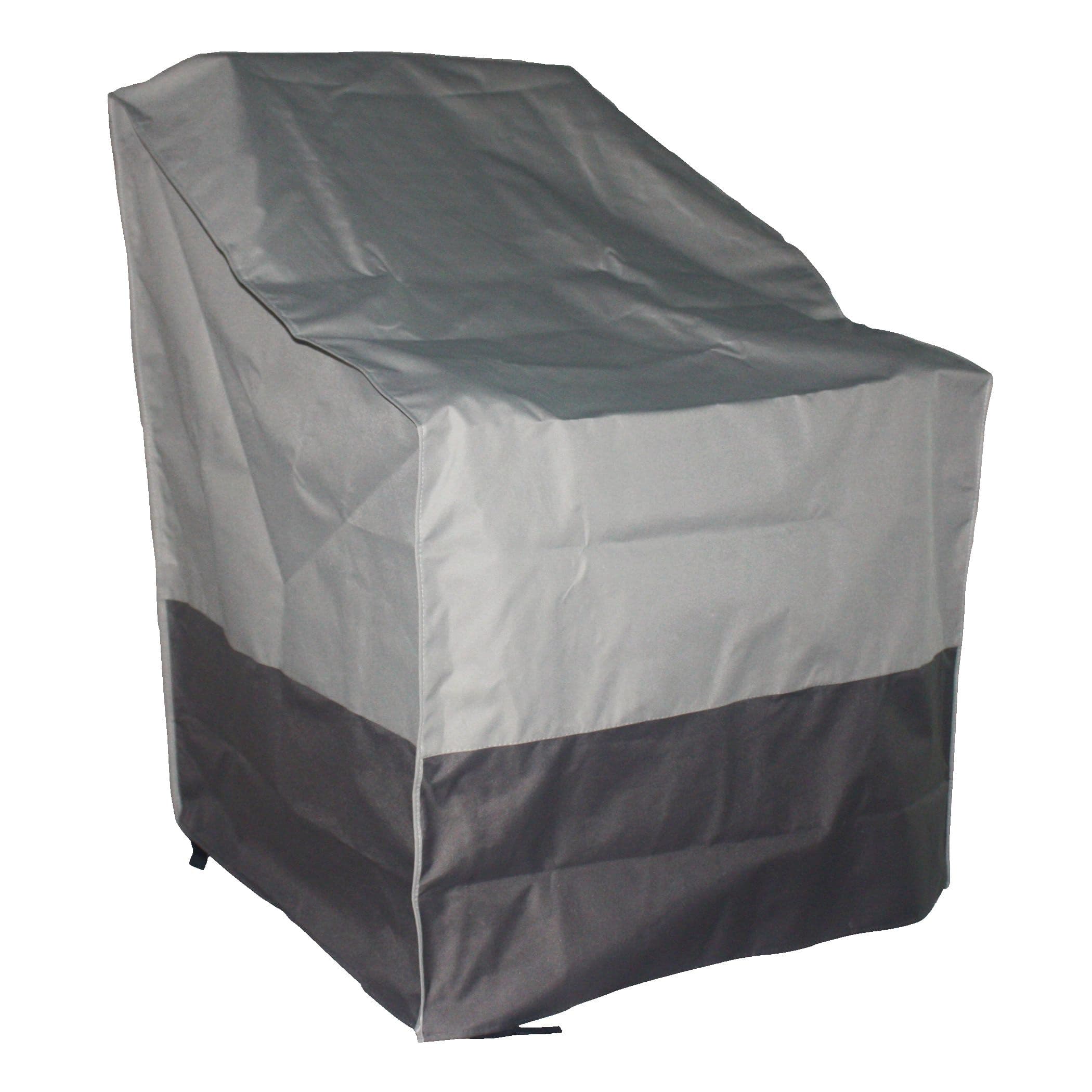 TRIPEL Outdoor/Patio Armchair Cover, Water Resistant, UV Protected, Grey, 39x35x23-in
