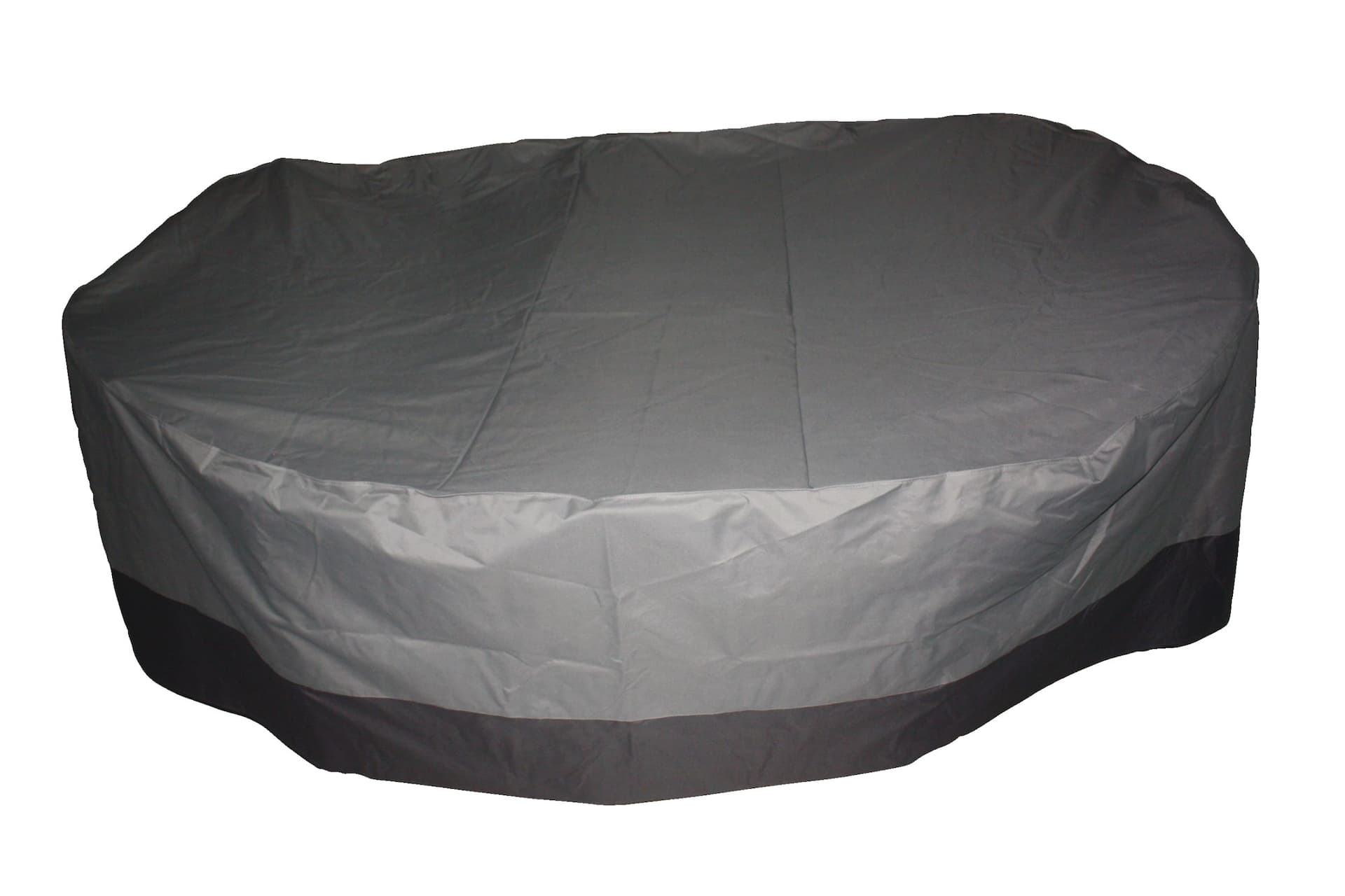 TRIPEL Round Outdoor/Patio Dining Set Cover, Water Resistant, UV Protected, Grey, 84 x 30-in