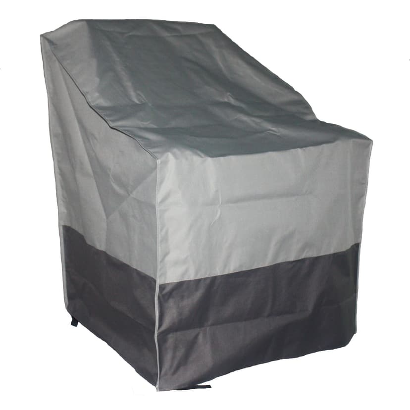 TRIPEL Outdoor/Patio Stacking Chair Cover, Water Resistant, UV Protected, Grey, 27x28-in