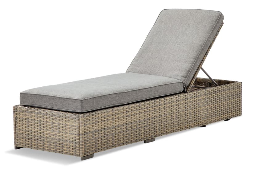 CANVAS Bala Rectangle Outdoor Patio Sectional Lounger Chair with UV-Resistant Cushions