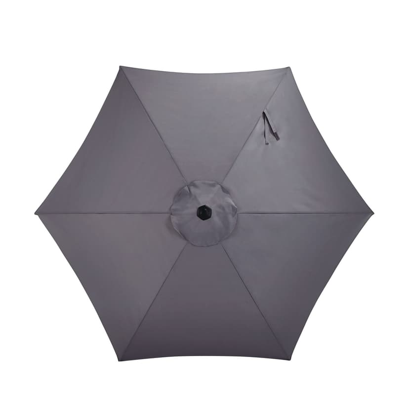 CANVAS Outdoor/Patio Market Umbrella with Crank Handle, Dark Grey, 9-ft