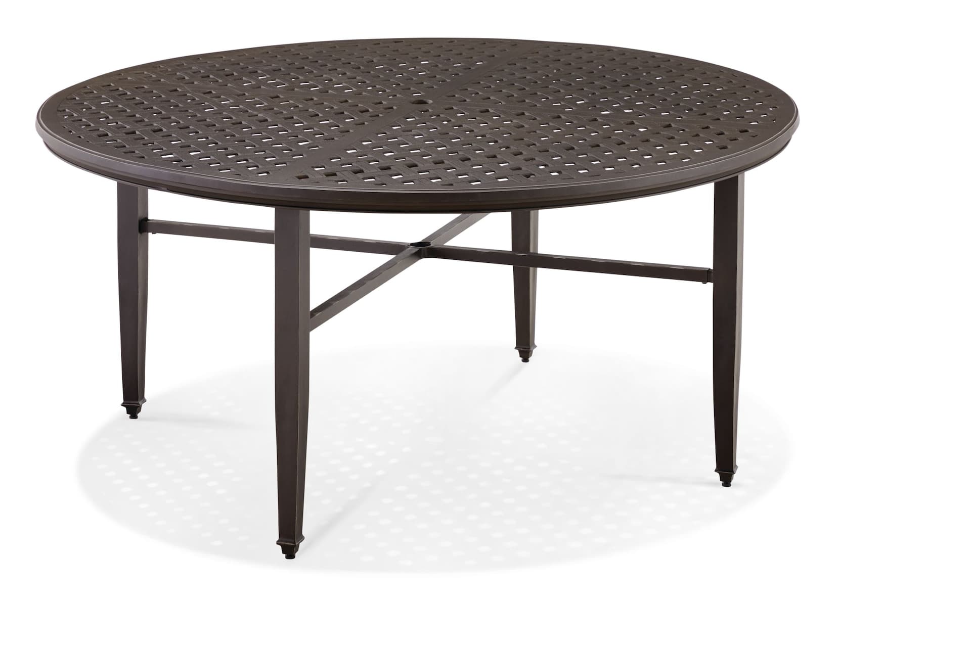 CANVAS Coventry Aluminium Round Outdoor/Patio Dining Table w/Umbrella Hole,60x28-in