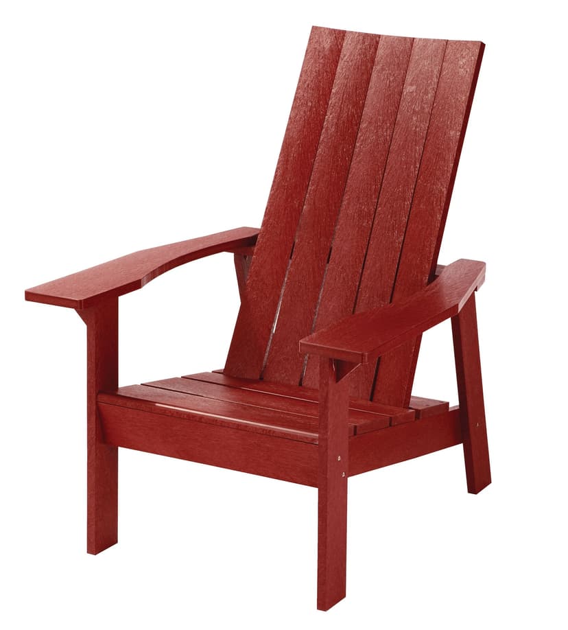 CANVAS Arrowhead Recycled Plastic Outdoor Patio Muskoka Chair, 32 x 34 x 40-in, Red