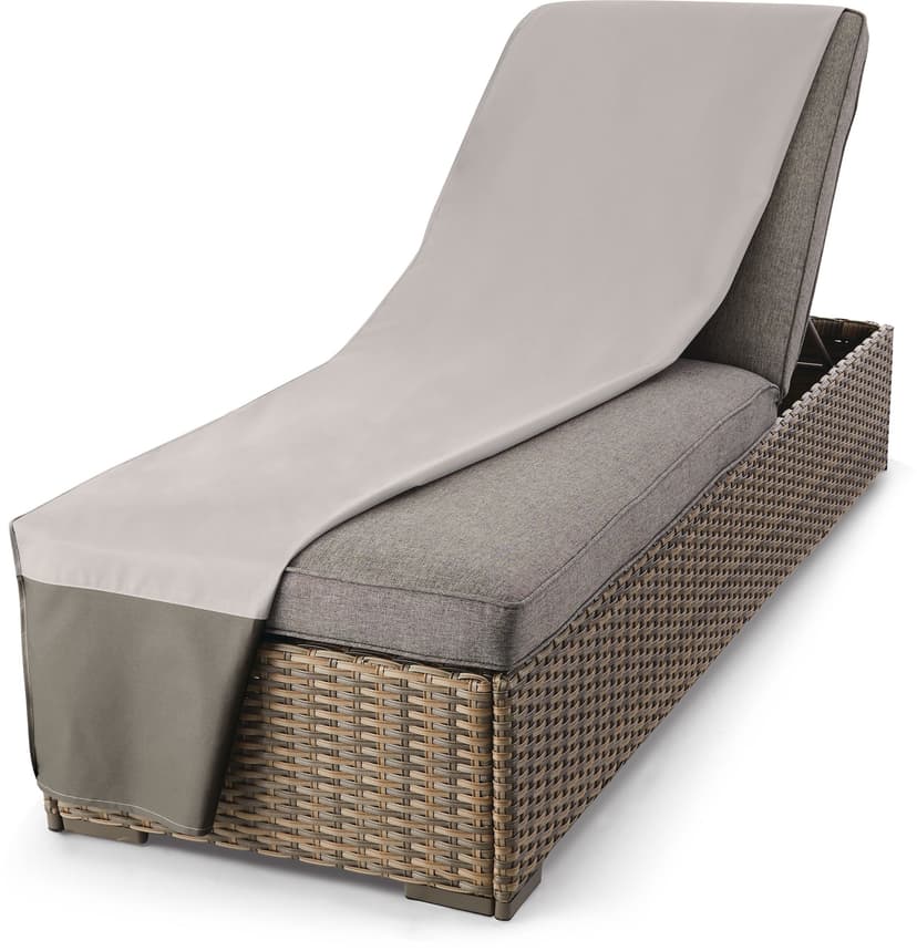 TRIPEL 400 Series Universal Outdoor/Patio Lounge Cover, Water Resistant, 86 x 30 x 14-32-in