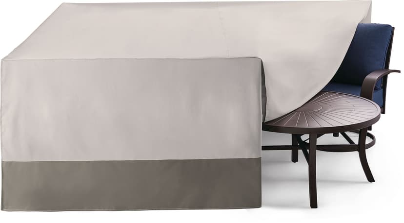 TRIPEL 400 Series Universal Outdoor/Patio Cover, Water Resistant, Grey, 106x106x35-in