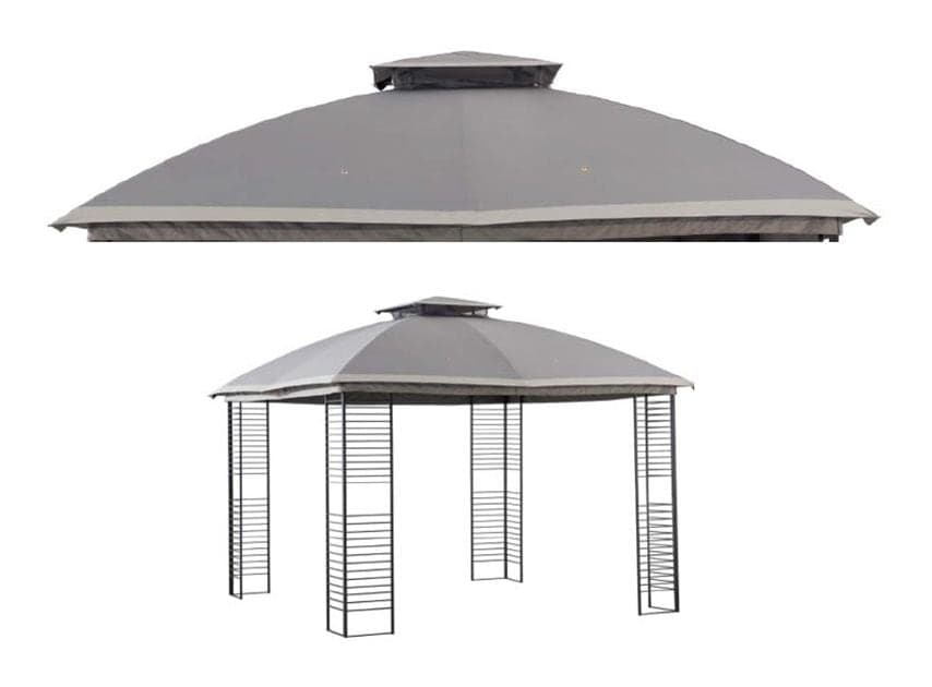 For Living Fabric Outdoor/Patio Replacement Gazebo Canopy for Saltair Gazebo, 10x10-ft
