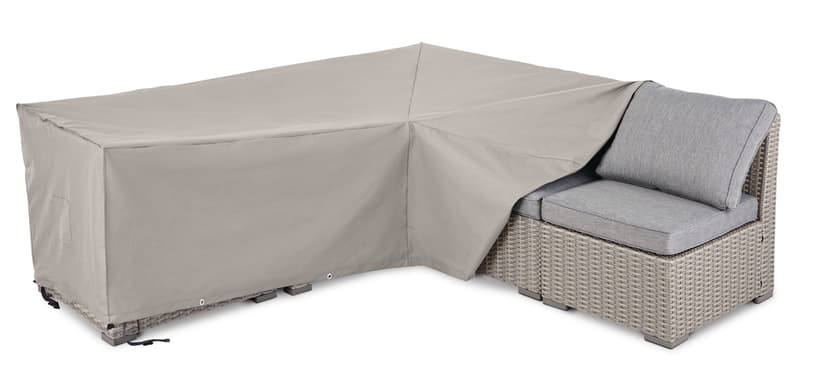 TRIPEL Outdoor L-Shaped Patio Furniture Cover, Water Resistant, Grey, 55x32x26-in