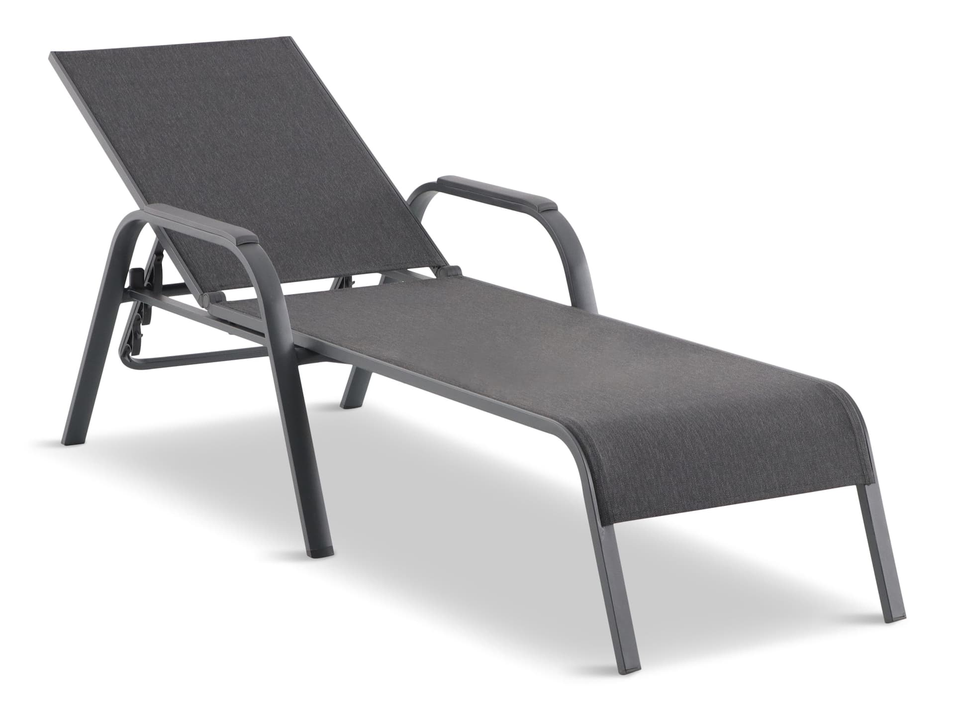 CANVAS SpringBank Sling Outdoor/Patio Chaise Lounger Black