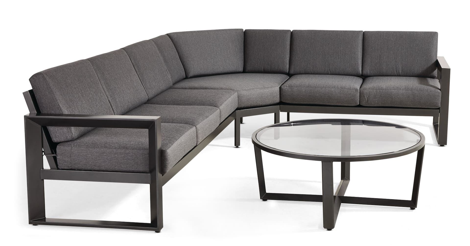 CANVAS Whistler Outdoor/Patio Sofa Sectional Set, Grey, 4-pc