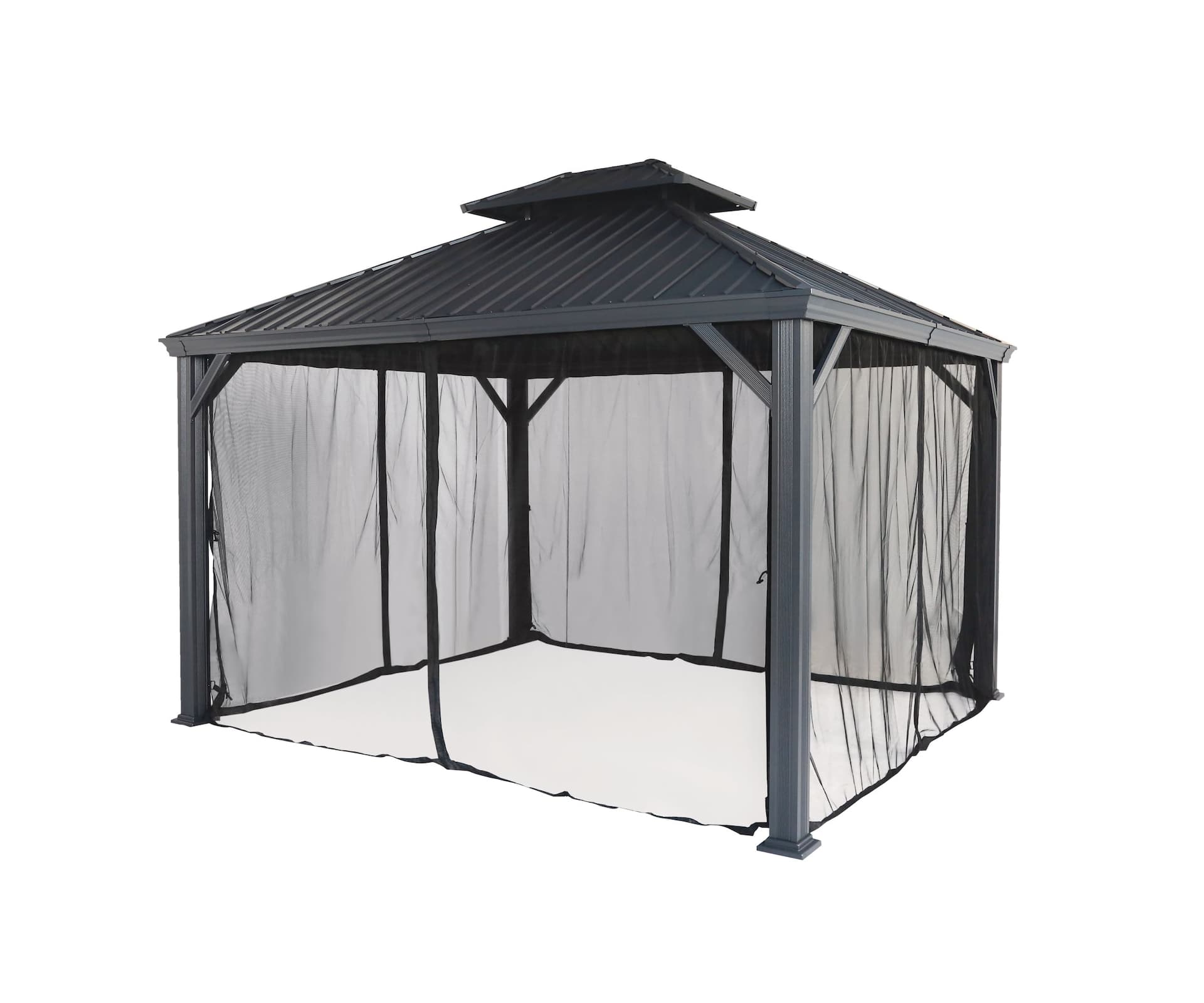 CANVAS Fabric Outdoor/Patio Gazebo Netting for Skyline Gazebo, 10-ft x 12-ft