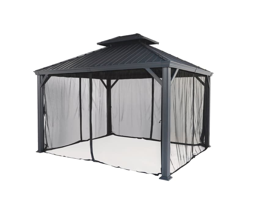 CANVAS Fabric Outdoor/Patio Gazebo Netting for Skyline Gazebo, 10-ft x 12-ft