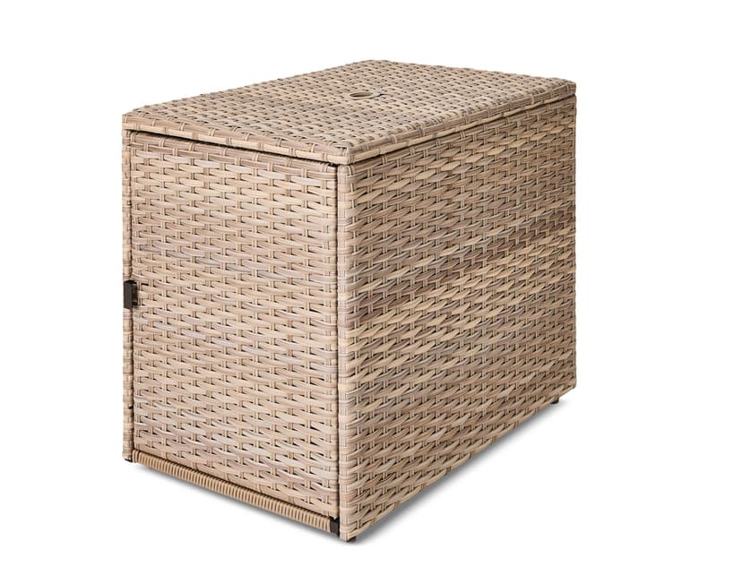 CANVAS Baysville All-Weather Wicker Rectangle Outdoor Patio Umbrella Side Table Stand