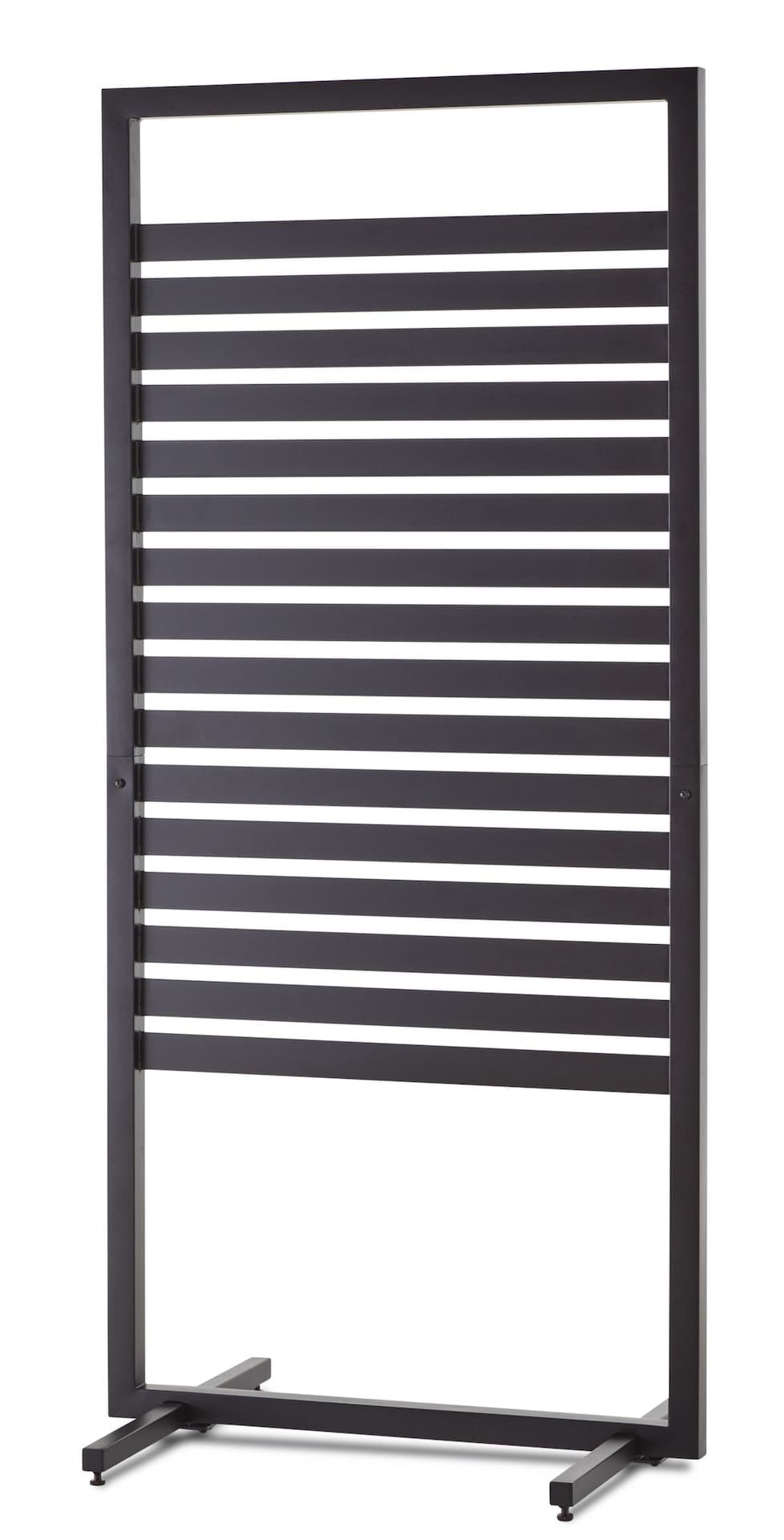 CANVAS Kempt Outdoor Large Privacy Screen, Black, 5.7-ft